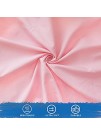 Microfiber Nap Mat Sheet Fitted with Elastic Corners Preschool or Day Care Rest Mat Sheet Super Soft and Breathable Baby Sheet for Boys and Girls 48''x24''x4'' Pink