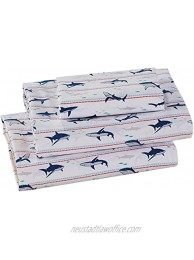 Sheet Set For Boys Teens Grey Shark White Red Light Blue New # Grey Shark Full