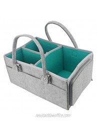 Baby Diaper Caddy Organizer Nursery Storage for Changing Table Perfect as Car Organizer Basket.