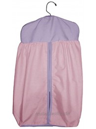 Baby Doll Bedding Solid Two Tone Diaper Stacker Pink Lavander