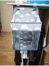 Hanging Diaper Caddy Diaper Organizer Baby Essentials Storage,Diaper Stacker for Changing Table Crib Playard or Wall and Nursery