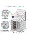 Hanging Diaper Caddy Organizer Playard Nursery Organizer Nursery Organizer Baby Diaper Caddy Diaper Stacker for Changing Table Crib Baby Shower Gifts for Newborn Chevron Large Chevron