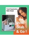 Kishey Baby Diaper Caddy Organizer Nursery Storage Bin Portable Car Organizer for Baby Travel