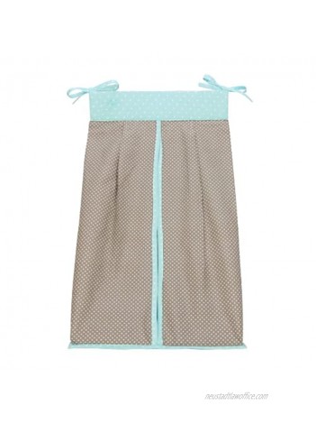 Trend Lab Cocoa Mint Diaper Stacker Taupe