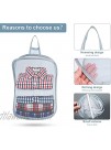 Gukasxi 2 Pieces Small Hanging Laundry hamper,Foldable Pop-up Mesh Hamper Dirty Clothes Basket With Carry Handles Kids Dirty Clothes Hamper,Mesh Pop Up Laundry Hamper,Used for Travel,Bedroom,Bathroom grey