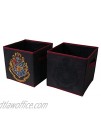 Harry Potter 5 Piece Solution Set Come with Collapsible Trunk Pop Up Hamper 2 1 Sequin Storage Cube Black Red