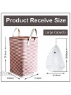 RONIXIL Laundry Hamper 72L Freestanding Large Laundry Basket Collapsible Clothes Hamper with Easy Carry Extended Handles for Clothes Toys Red