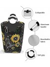 You Are My Sunshine Sunflowers 2 Laundry Basket Dirty Clothes Pack Collapsible Large Handles Hamper Portable Storage Organizer Baskets Great For Kids Room College Dorm Or Parlour