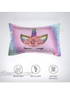 ADASMILE A & S Kids Unicorn Pillow Cases 2 Pieces with Rainbow Envelope Pillow Cover Decorative Girls Gift for Bedroom Unique Pillow Slip,20"x30"