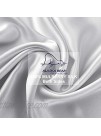 ALASKA BEAR 100% Pure Mulberry Silk Pillowcase for Curly Hair Women Men Girls or Boys Both Sides Hypoallergenic Silk Pillow Slip Machine Washable Queen 1pc Silver Grey