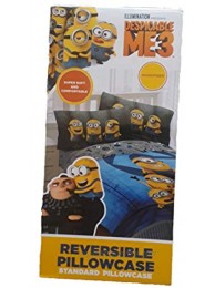 Franco Inc. & Universal Kids Minions Follow Mel II Grey Reversible Pillowcase