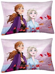 Franco Kids Bedding Set of 2 Super Soft Microfiber Reversible Pillowcase 20" x 30" Disney Frozen 2