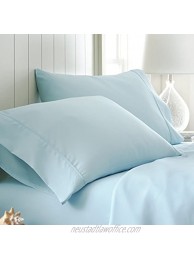 ienjoy Home 2 Piece Home Collection Premium Luxury Double Brushed Pillow Case Set King Aqua