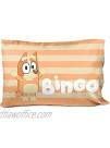 Jay Franco Bluey Hello 1 Single Reversible Pillowcase Double-Sided Kids Super Soft Bedding Official Bluey Product
