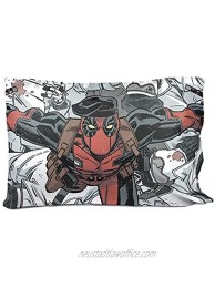 Jay Franco Marvel Deadpool Bite Me Single Pillowcase Double-Sided Kids Super Soft Bedding Official Marvel Product