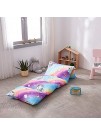 Wake In Cloud Kids Floor Pillow Case Cover Only Colorful Unicorns Rainbow Microfiber Lounger Toddler Floor Pillow Cover Requires 5 Standard Size Pillows Pillows Not Included