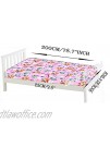 BrandMac Paw Patrol 100% Cotton Fitted Sheet 90 x 200 cm x25cm Rubber Chase Paw Patrol Pink Fitted Sheet Single Bed